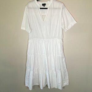 Who What Wear White Tiered Maxi Dress